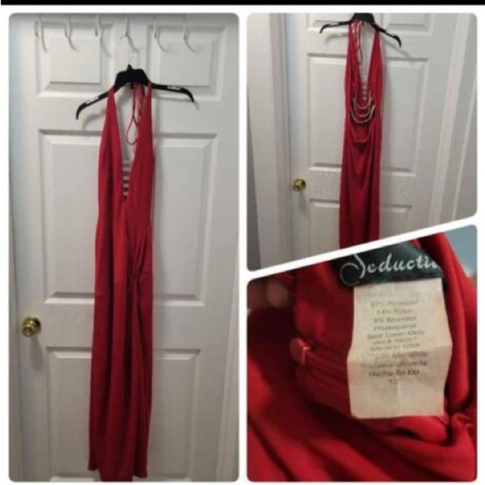 red prom dress